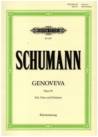 Genoveva op.81 fr Soli, Chor und Orchester Klavierauszug (dt)