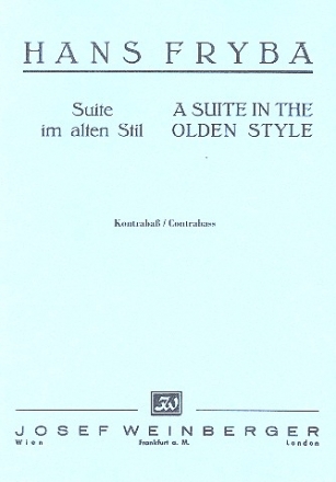 Suite im alten Stil  fr Kontraba solo