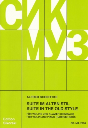 Suite im alten Stil fr Violine und Klavier