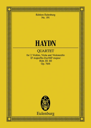 Streichquartett Es-Dur op.76,6 fr Streichquartett Studienpartitur
