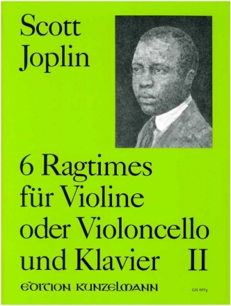 6 Ragtimes Band 2 fr Violine (Violoncello) und Klavier Partitur und 2 Stimmen