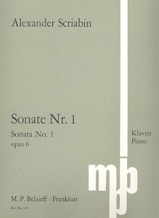 Sonate f-Moll Nr.1 op.6 fr Klavier