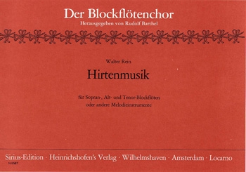 Hirtenmusik fr Blockfltenensemble (SAT) Partitur