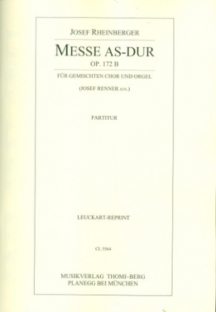 Messe As-Dur op.172b fr gem Chor und Orgel Partitur (la)