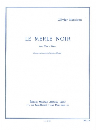 Le merle noir pour flte et piano