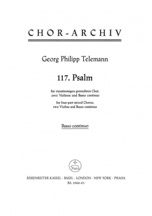 Laudate Jehovam fr gem Chor, 2 Violinen und Bc Cello / Ba