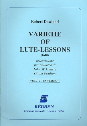 Varietie of lute-lessons vol.4 fantasias for guitar (1610)