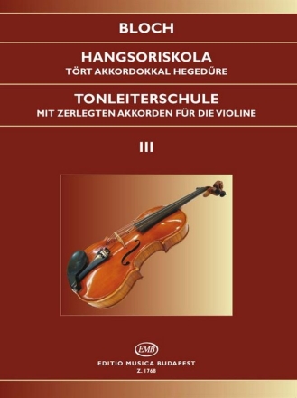 Tonleiterschule op.5 Band 3 fr Violine Tonleitern auf einer Saite, Doppelgriffe