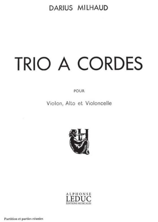 Trio  cordes pour violon, alto et violoncelle partition et parties