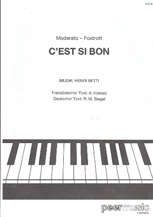 C'est si bon: Einzelausgabe (dt/fr)