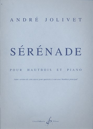 Srnade pour hautbois et piano