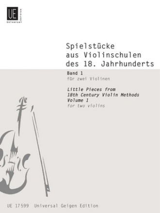 Spielstcke aus Violinschulen des 18. Jahrhunderts fr 2 Violinen Partitur