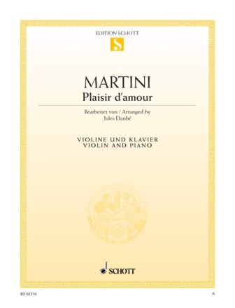 Plaisir d'amour fr Violine und Klavier