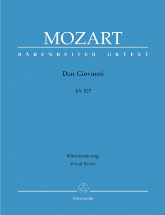 Don Giovanni KV527  Klavierauszug (it/dt),  broschiert