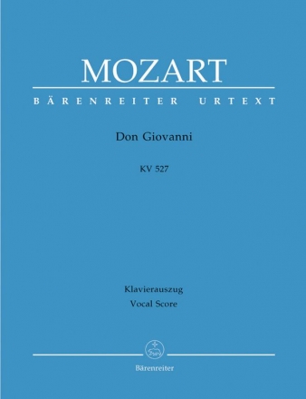 Don Giovanni KV527  Klavierauszug (it/dt),  broschiert