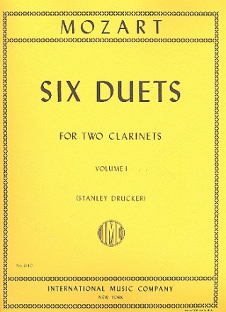 6 Duets vol.1 for 2 clarinets parts