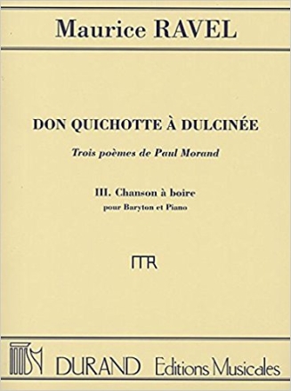Chanson  boire  pour baryton et piano (fr/en)