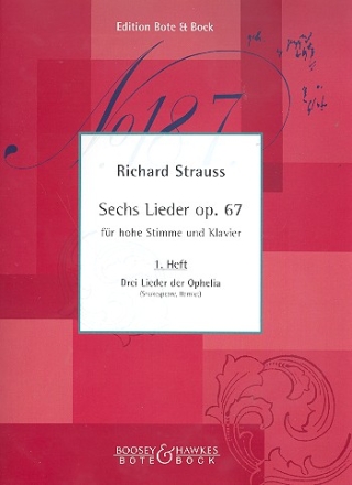 6 Lieder op.67 Band 1 fr hohe Stimme und Klavier