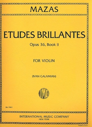 Etudes brillantes op.36 Band 2 für Violine