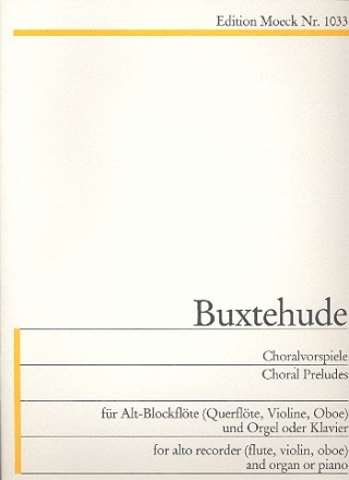 Choralvorspiele fr Altblockflte und Klavier
