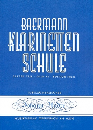 Klarinettenschule Band 2 Erster Teil op.63 Klavierbegleitung zu Band 2 / 502b