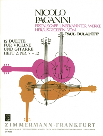 12 Duette Band 2 fr Violine und Gitarre