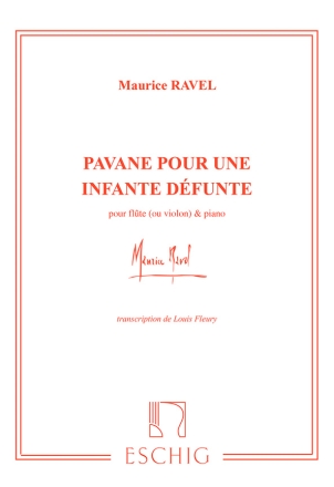 Pavane pour une infante defunte pour violon (flte) et piano