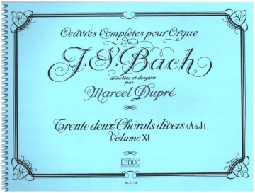 Oeuvres compltes pour orgue vol.11 32 chorals divers