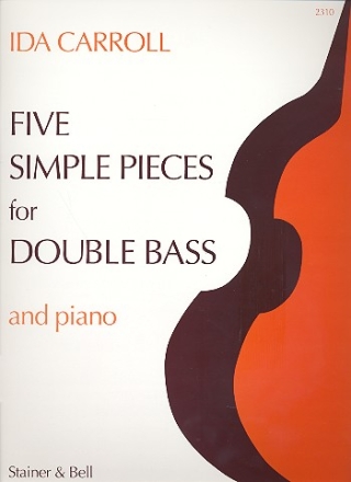 5 simple Pieces for double bass and piano