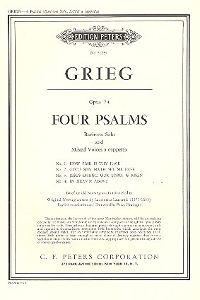 Psalmen op.74 fr gem Chor a cappella Singpartitur