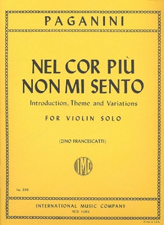 nel cor piu non mi sento violin solo