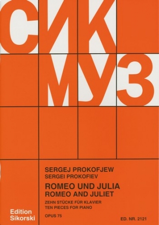 10 Stücke aus Romeo und Julia op.75 für Klavier