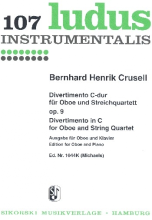 Divertimento C-Dur op.9 fr Oboe und Streichquartett fr Oboe und Klavier