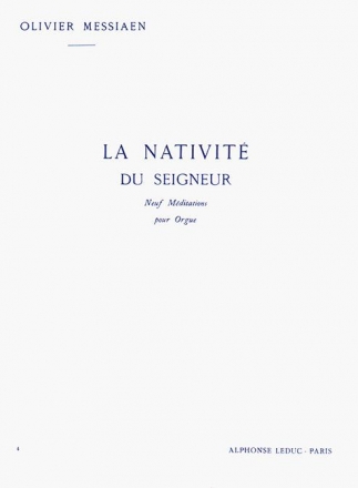 La nativit du Seigneur vol.4 9 meditations pour orgue