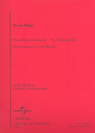 So ein Mann: fr Gesang und Klavier Einzelausgabe