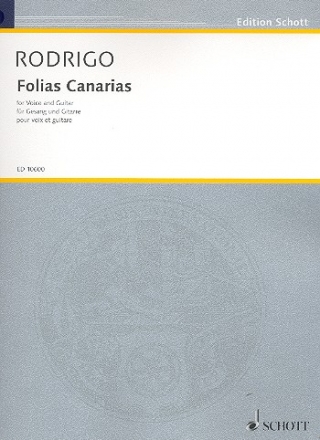 Folias canarias Song from the Canary Islands for voice and guitar (sp)