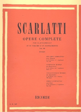 Opere complete vol.7 sonate 301-350 per clavicembalo