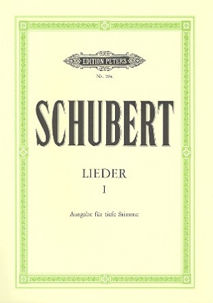 Lieder Band 1 fr Gesang (tief) und Klavier (dt)