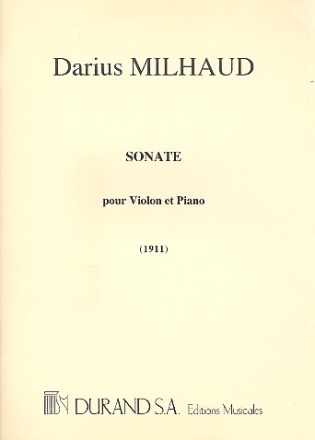 Sonate Nr.1 op.3 (1911) fr Violine und Klavier