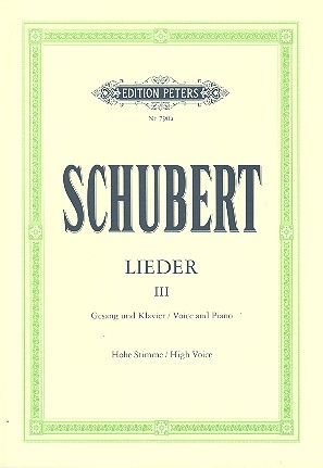 Lieder Band 3 fr Gesang (hoch) und Klavier