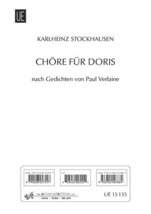 Chre fr Doris fr gem Chor, Nr.1/11, 1950 Partitur (dt)