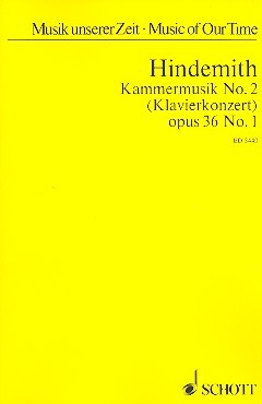 Kammermusik Nr.2 op.36,1 fr Klavier und 12 Soloinstrumente Studienpartitur