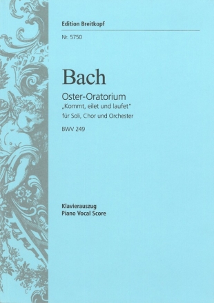 Oster-Oratorium BWV249  Kantate zum Osterfest (festo paschali) Klavierauszug (dt/en)