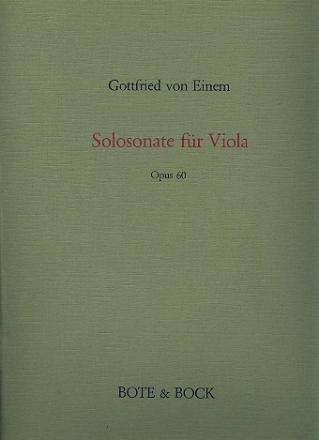 Sonate op.60 fr Viola