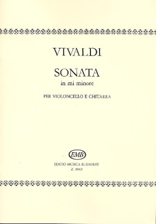 Sonata mi minore RV40 per violoncello e chitarra