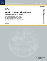 Vor deinem Thron Chorale Prelude no.668 for 4 recorders (SATB) score and 4 parts