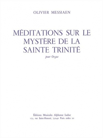 Mditations sur le mystre de la Sainte Trinit pour orgue