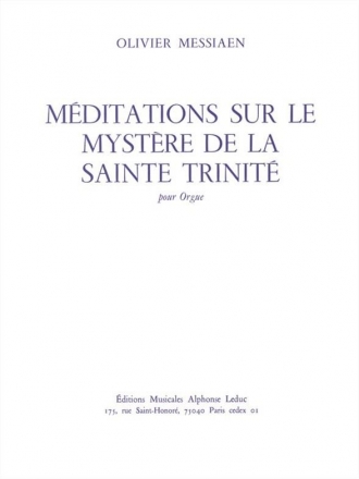 Mditations sur le mystre de la Sainte Trinit pour orgue