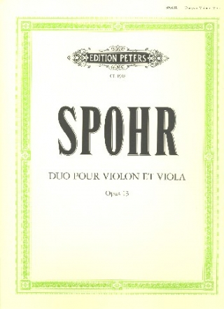 Duo op.13 fr Violine und Viola Stimmen