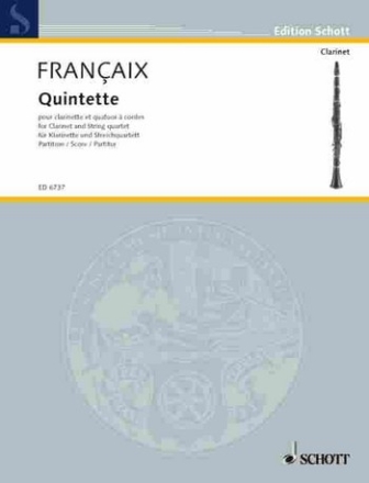 Quintett fr Klarinette und Streichquartett Partitur